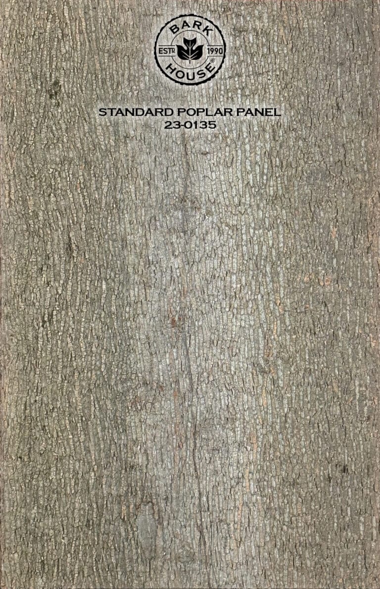 Bark House poplar bark panel SKU POPP-STD-23-0135