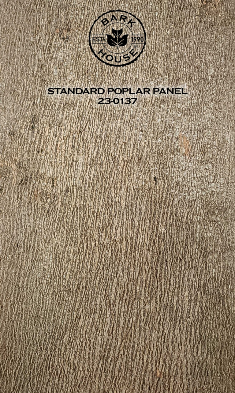 Bark House poplar bark panel SKU POPP-STD-23-0137