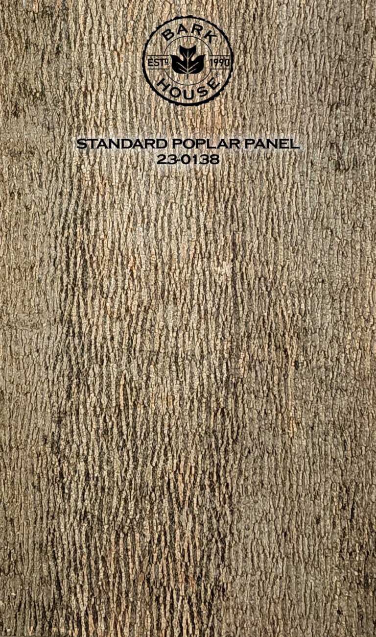 Bark House poplar bark panel SKU POPP-STD-23-0138