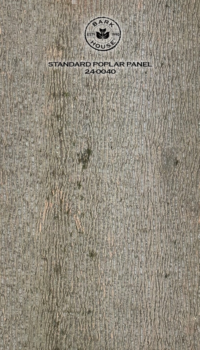 Bark House poplar bark panel SKU POPP-STD-24-0040