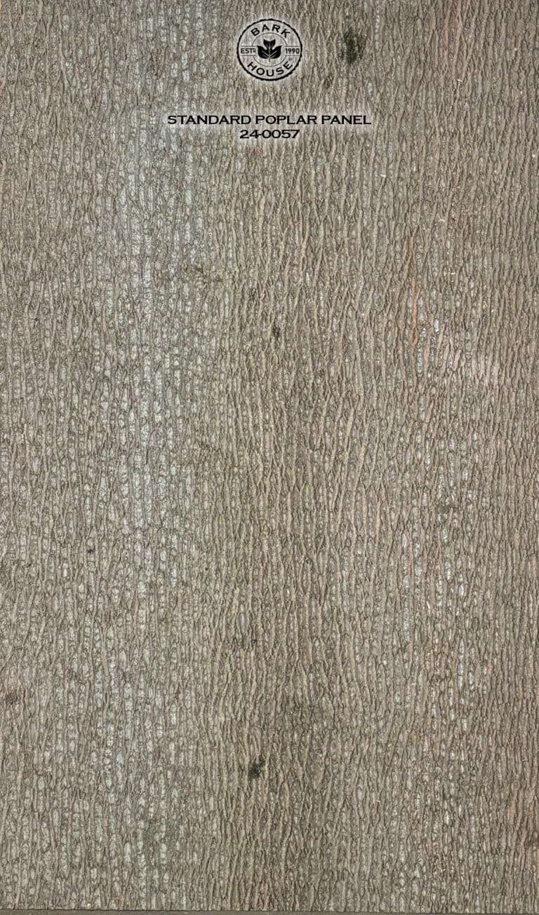 Bark House poplar bark panel SKU POPP-STD-24-0057