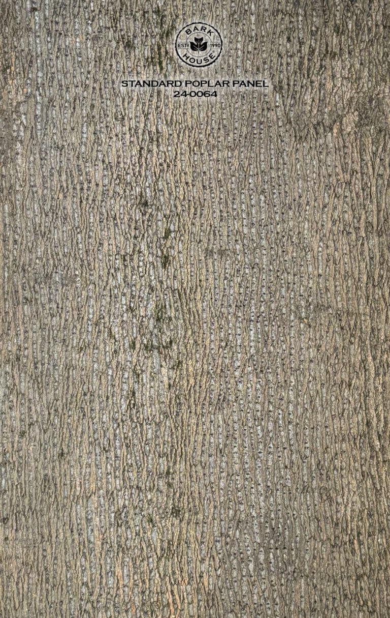 Bark House poplar bark panel SKU POPP-STD-24-0064