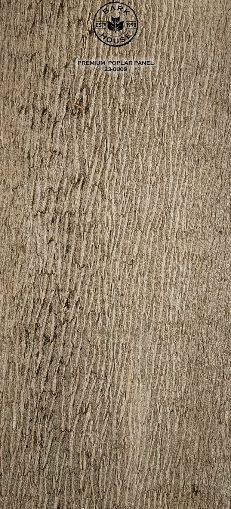 Bark House poplar bark panel SKU POPP-PRE-23-0009