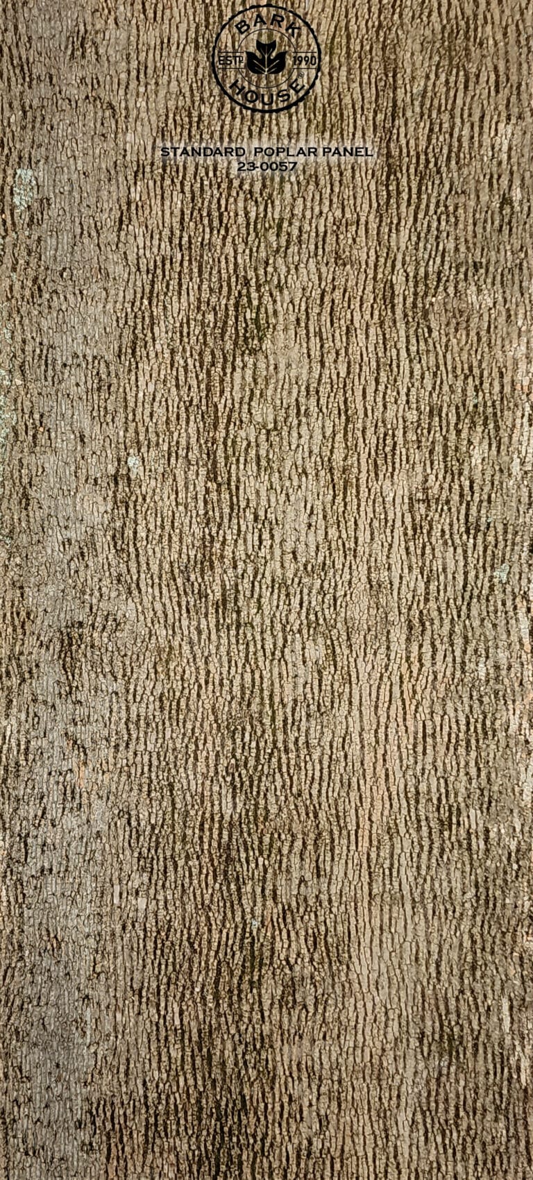 Bark House poplar bark panel SKU POPP-STD-23-0057