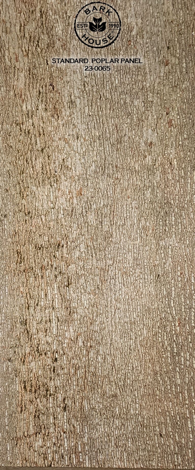 Bark House poplar bark panel SKU POPP-STD-23-0065