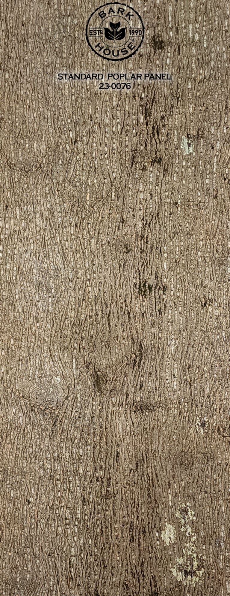 Bark House poplar bark panel SKU POPP-STD-23-0076