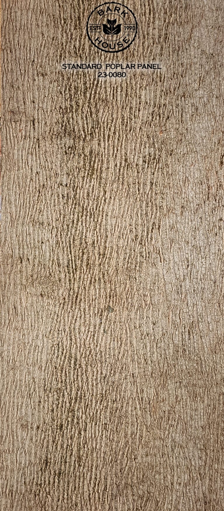 Bark House poplar bark panel SKU POPP-STD-23-0080