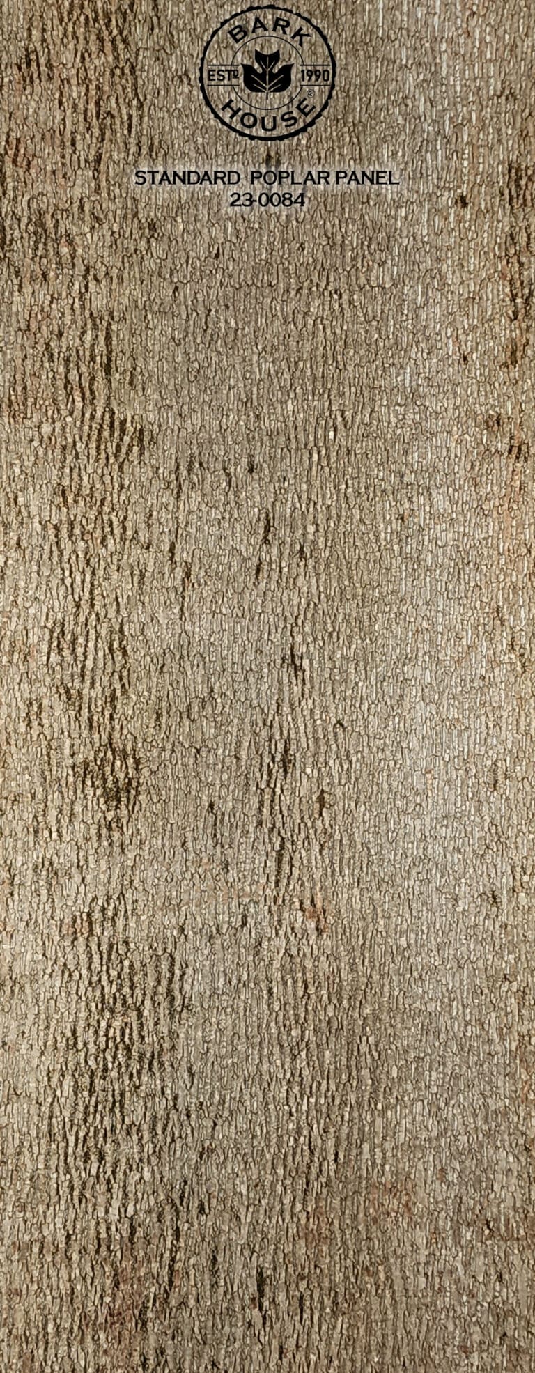 Bark House poplar bark panel SKU POPP-STD-23-0084