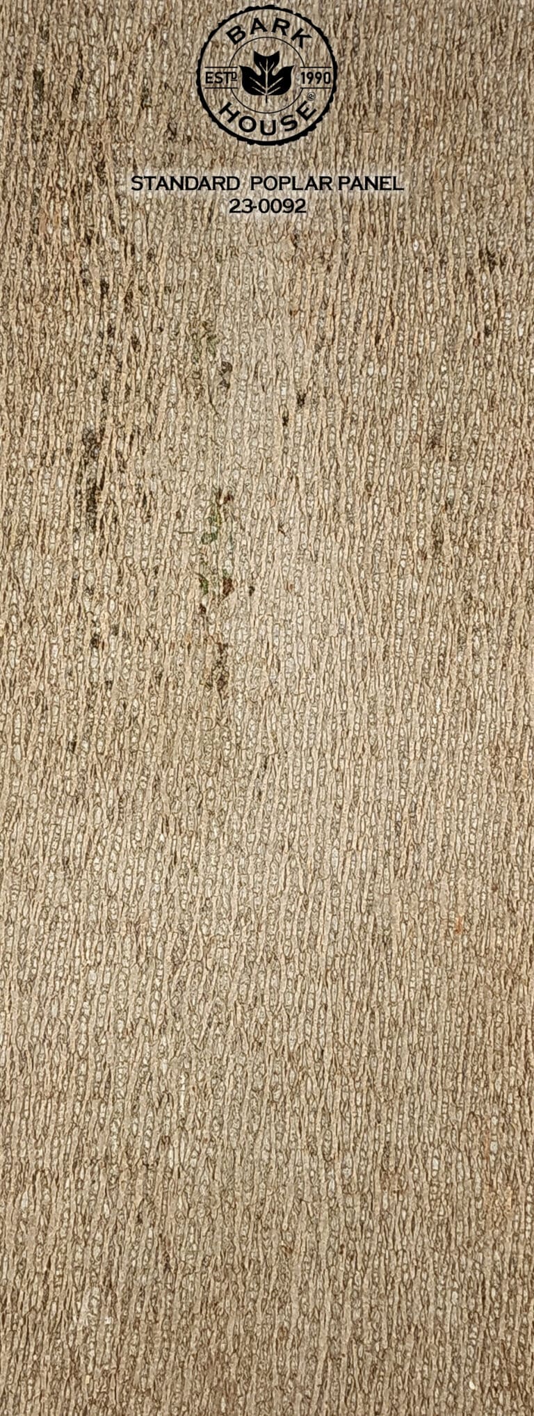 Bark House poplar bark panel SKU POPP-STD-23-0092